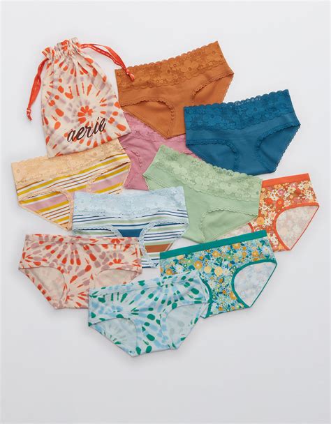 These are perfect to lounge around the house in, especially if you pair them with the matching bralette. . Aerie underwear